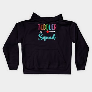 Toddler Squad Teacher Back To School Kids Hoodie